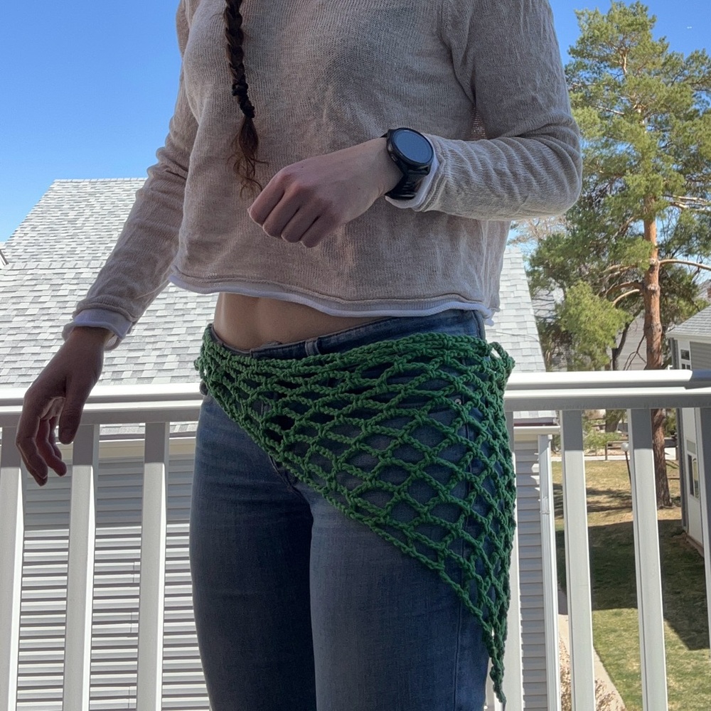 Crochet cotton sarong/shawl